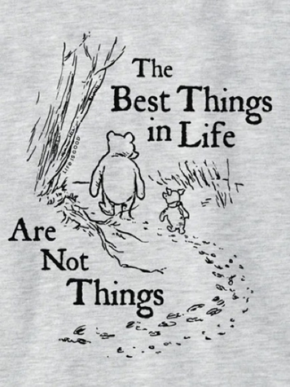 Winnie Pooh & Piglet Best Things Simply True Fleece Crew Sz XL NEW